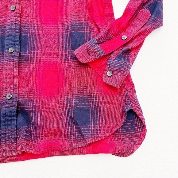 Madewell Classic Flannel Long Sleeve Button Down Shirt SXL - Picture 3 of 5
